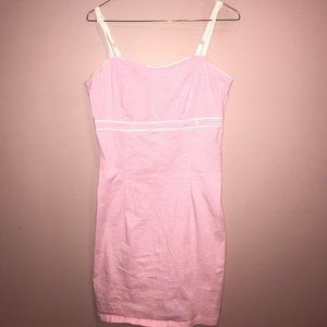 Retro Pink Gingham Dress